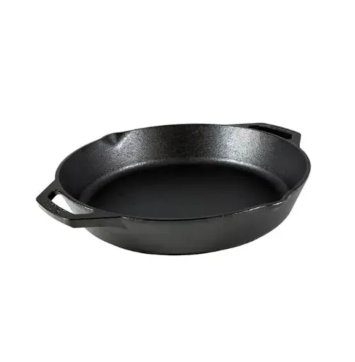 Lodge 12 Inch Seasoned Cast Iron Dual Handle   PanCast 30.5 cm L10SKLINTL 