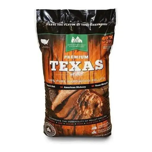 Green Mountain Grills Premium Texas Pure Hardwood Outdoor BBQ Grilling Pellets GMG-2004