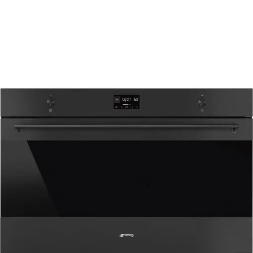 Smeg Thermo-ventilated Oven Pyrolyse 90 cm Classica aesthetic line Black Graphite SFP9302TN