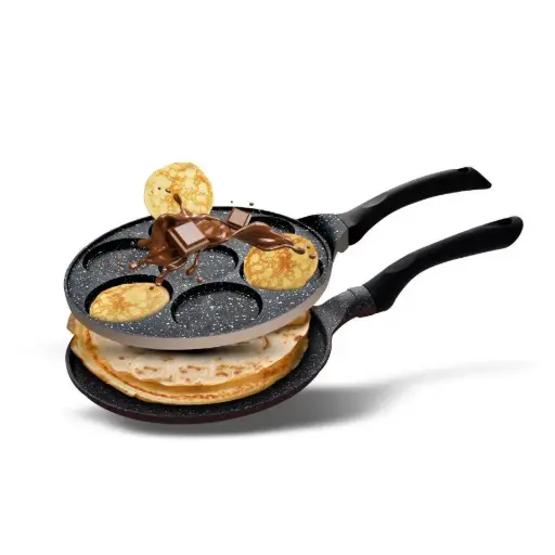 Food Appeal Black Marble Crepe / Pancake Set 26 cm