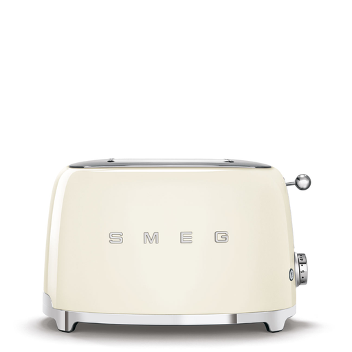 Smeg Cream Glossy toaster 2‑slice, 2‑slot toaster 50's Style aesthetic TSF01CREU