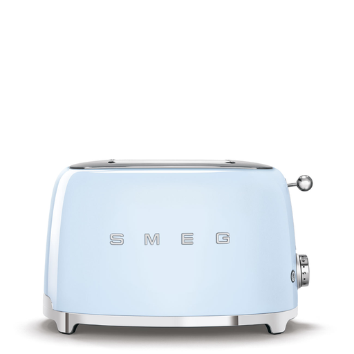 Smeg Pastel blue Glossy toaster 2‑slice, 2‑slot toaster 50's Style aesthetic TSF01PBEU