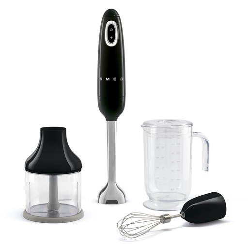 Smeg Hand Blender Set Black HBF03BLEU