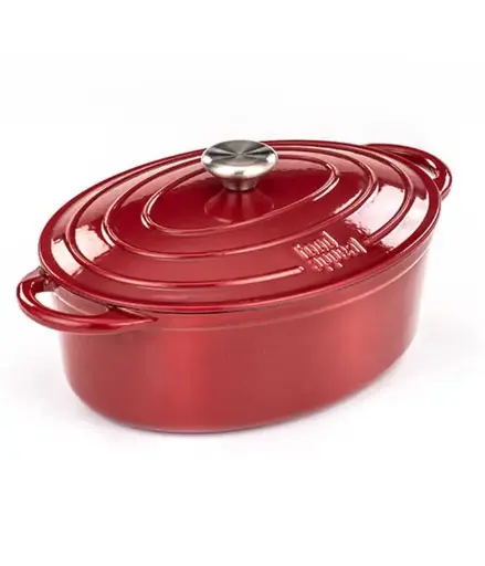 Food Appeal Heritage Cast Iron Oval 6.3L Red